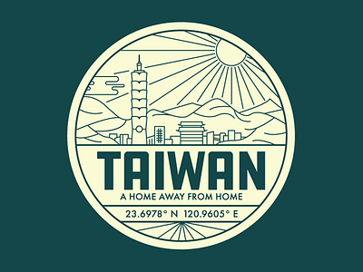 Taiwan Badge art asia badge emblem illustration taiwan