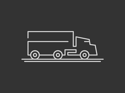 Truck Icon flat flat design icon line line art truck