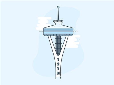 Space Needle Illustration