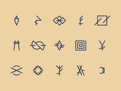 Symbology I emblem flat illustration illustrator line art lineart symbol symbols tattoo vector