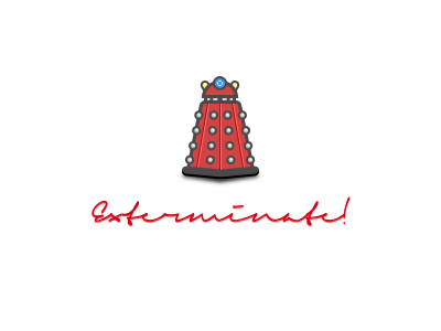 Dalek dalek exterminate! red