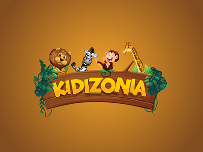 Kidizonia branding design icon logo logo design