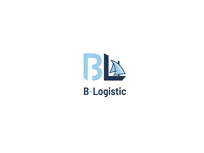 B- logistic branding design icon logo logo design