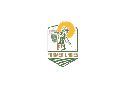 Farmer Ladies branding design icon logo logo design