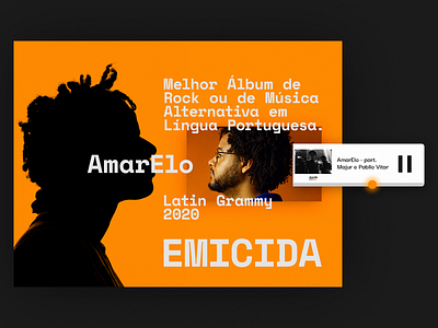 AmarElo design music music player web webdesign