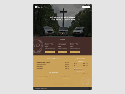 Pohřebnictví Zlín design ui uidesign web webdesign website