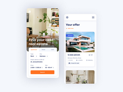 Real estate website | mobile | WIP