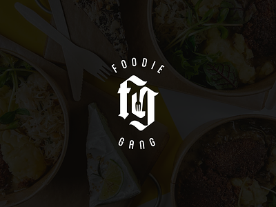 Foodie Gang | logo x branding branding design food foodie gangsta graphic design logo typography