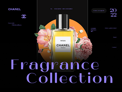 Chanel No. 5 branding graphic design ui