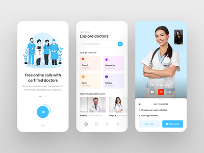 Online Doctor Appointment App app design fireart fireart studio ui ux ux design