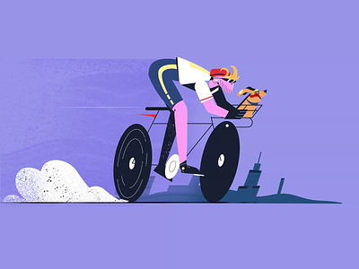 Tour De Freelance collab animation bicycles fireart fireart studio motion design