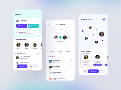 File Transfer App by Fireart Studio on Dribbble