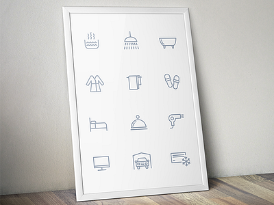 Rooms For Two Icons design fireart fireart studio flat icons interface landing