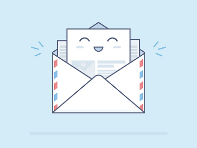 The message is coming deliver fireart fireart studio flat illustration mascot message smile web