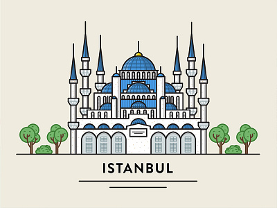 Istanbul blue mosque city fireart fireart studio flat istanbul sultan ahmed mosque town trees