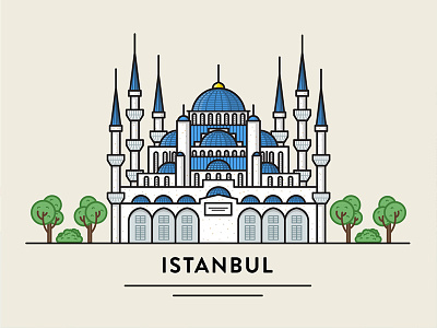 Istanbul blue mosque city fireart fireart studio flat istanbul sultan ahmed mosque town trees