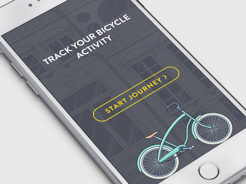 Track Avtivity 2 fit journey appstore ios app bike outline flat fireart studio fireart