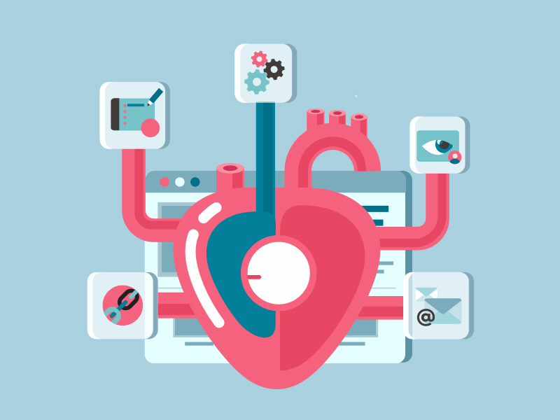 Hosting Heart Animated animation email engine fireart fireart studio gif heart heartbeat hosting pulse tools