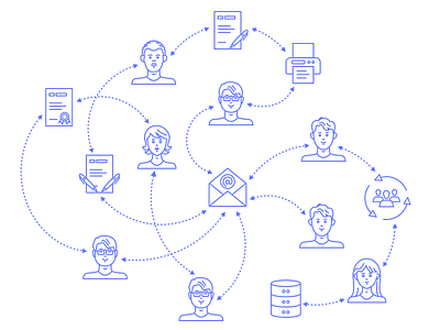 Internal communication communication company coworker fireart fireart studio icon office people scheme