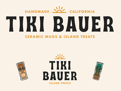Tiki Bauer - Branding & Identity branding california color design graphic design illustration logo mark tiki