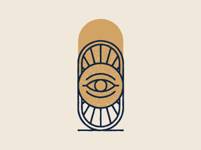 addivintari badge branding eye illustration line logo mark