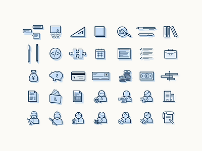 Empty State Icons icons line art role icons skill icons work icons