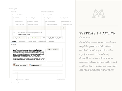 Mavenlink Design Systems data design systems dropdowns fields forms panel sidepanel styleguide tables tabs tags ui