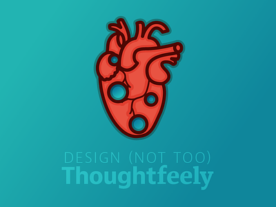 Design Thoughtfeely: Pitfalls of Intuition - Article Icon blog post design design process editorial heart icon illustration ui ux vector vibrant