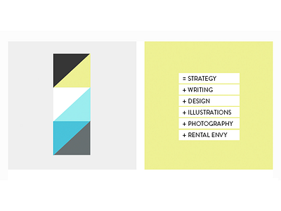 Visual case study summary flat infographic minimalist portfolio