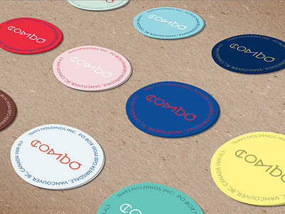 Sticker design branding color stickers typography