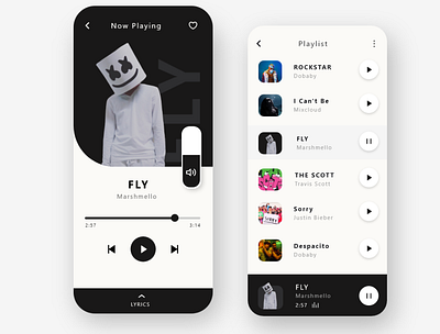 Music app app music music app ui ui design uiux