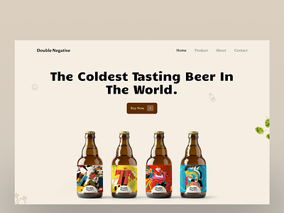 Beer Portal app design branding design dribble typography ui