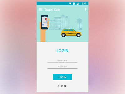 Taxi App Prototype - Illustrator
