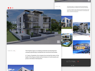 Property in Cyprus design logo property real estate ui ux