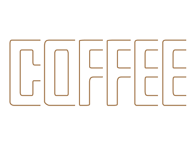 Iced Coffee icebox typography