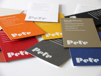 Foil stamped business cards