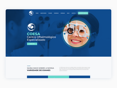 Coesa - Ophthalmological Center site ui ui design website