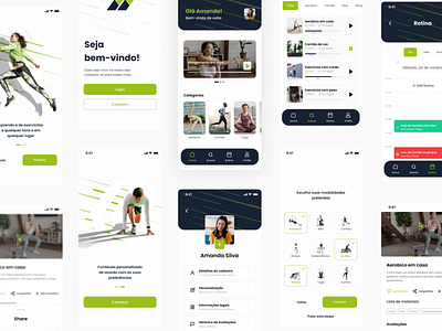 Trained app design exercise figma gym health home exercise home workout minimalist ui ui design user interface design ux design workout workout app