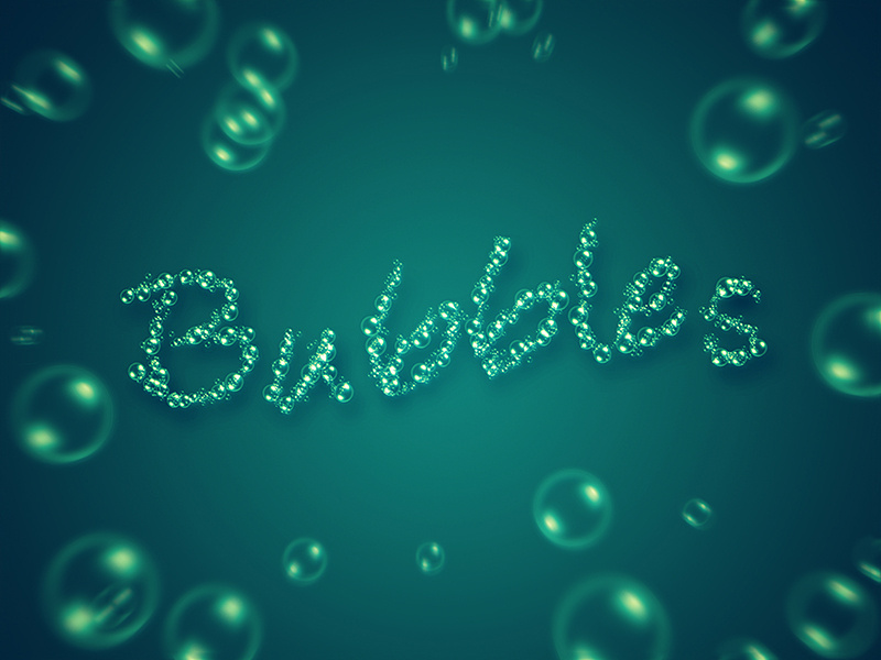 Bubbles work in progress tutorial brush bubbles typography photoshop