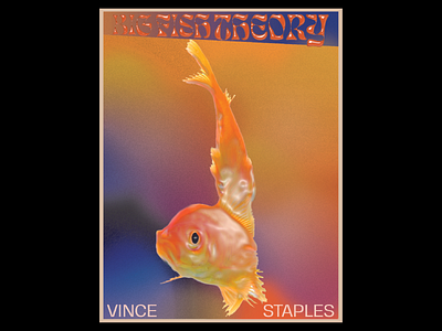 Vince Staples Big Fish Theory Poster Concept album art branding color design graphicdesign illustration music music art poster poster design rap typography vector vince staples
