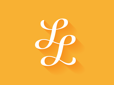 LL monogram branding lettering logo logotype monogram type typography vector