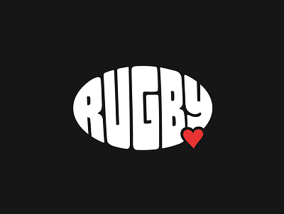 Rugby ball design font lettering logo rugby six nations sport type typedesign typography