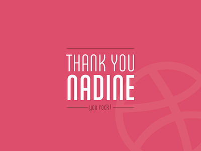 Thank you Nadine ! ando invite pink thanks