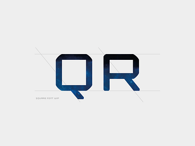 Square letters WIP font square type typography