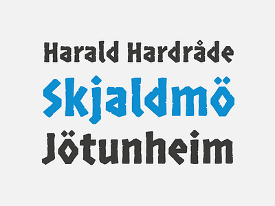 Norse heavy font nordic norse type typedesign viking