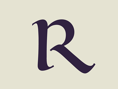 R calligraphy font type