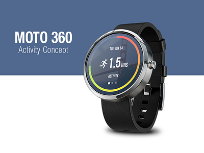 Moto 360 Activity Concept android app design moto360