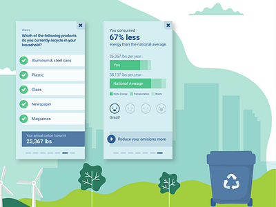 Carbon Footprint Calculator by Ricardo Leon Jimenez on Dribbble