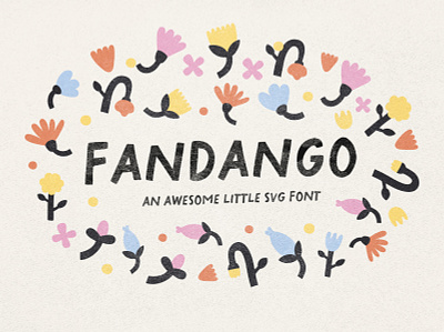 Fandango SVG and Regular Fonts all caps birthday casual childish childrens cute cutout font fun greeting card handwritten happy kids lettering playful recipe silly svg font typography valentines
