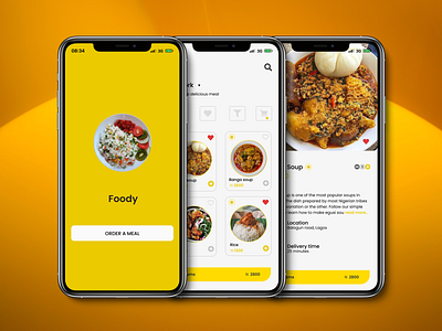 FOOD ORDERING APP design ui ux